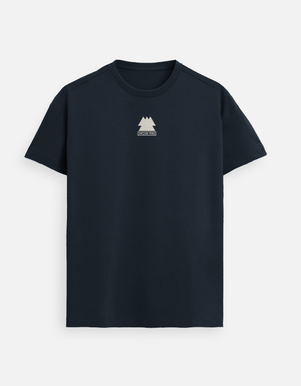 Grow Pro Unisex Navy Blue Supima (sports & Classic) T-Shirt